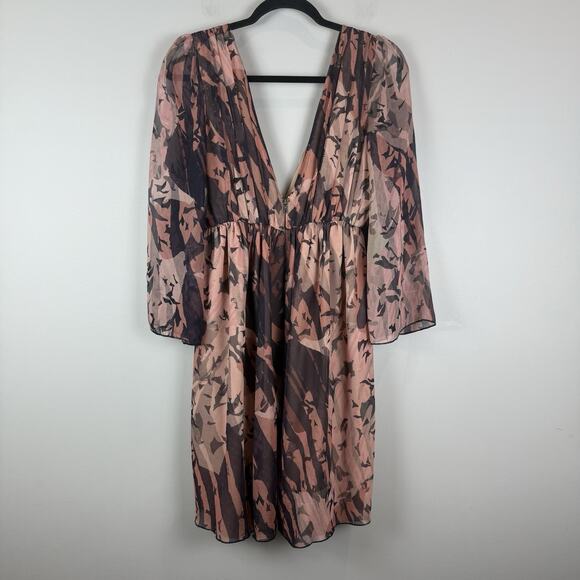 Alice + Olivia Pink and Brown Mini Dress - Picture 9 of 13